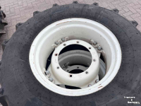 Roues, Pneus, Jantes, Barillets Jumelage Trelleborg 480/70R34 + 380/70R24 verstelbare velgen