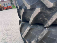 Roues, Pneus, Jantes, Barillets Jumelage Trelleborg 480/70R34 + 380/70R24 verstelbare velgen