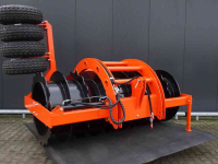 Rouleau packer de silage Hofstede Kuil silage verdichting aandruk wals , side shift , hydraulische zij arm