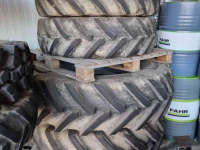 Roues, Pneus, Jantes, Barillets Jumelage Alliance 460/85R38 & 340/85R28