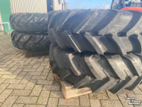 Roues, Pneus, Jantes, Barillets Jumelage Michelin Agribib 13.6R38 + 13.6R24 op verstelvelgen