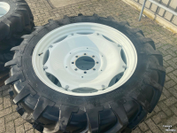 Roues, Pneus, Jantes, Barillets Jumelage Michelin Agribib 13.6R38 + 13.6R24 op verstel velgen