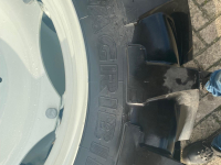 Roues, Pneus, Jantes, Barillets Jumelage Michelin Agribib 13.6R38 + 13.6R24 op verstel velgen
