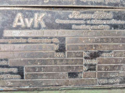 Groupes électrogènes  AvK Deutz V12 Aggregaat generator 400kVA