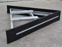 Rabot caoutchouc Qmac RSLVVB 250 Rubberschuif / Erfschuif / Modderschuif / Mestschuif / Sneeuwschuif