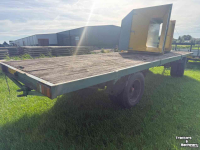 Remorque Miedema platte kar hooiwagen
