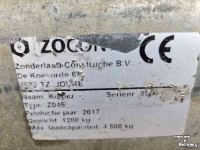 Benne agricole Zocon Z045 bakkenwagen kipper hardox vloer