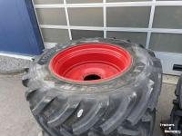 Roues, Pneus, Jantes, Barillets Jumelage Michelin 710/60 R42 + 600/60 R42