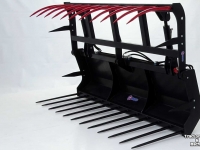 Fourche à ensilage Qmac Mestvork / krokodillenklem / Mestklem / mestklemmen  Silagevork 240 - 2 cil