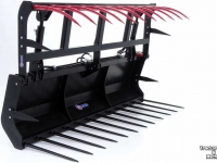 Fourche à ensilage Qmac Mestvork / krokodillenklem / Mestklem / mestklemmen  Silagevork 240 - 2 cil