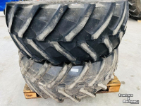 Roues, Pneus, Jantes, Barillets Jumelage Trelleborg 480/65x28 TM 800