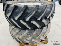 Roues, Pneus, Jantes, Barillets Jumelage Trelleborg 480/65x28 TM 800