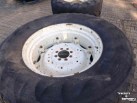 Roues, Pneus, Jantes, Barillets Jumelage Michelin 480/65-R24 en 600/65-R34