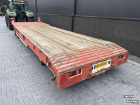 Semi-remorque surbaissé Burg 4-asser dieplader aanhanger met containerrail