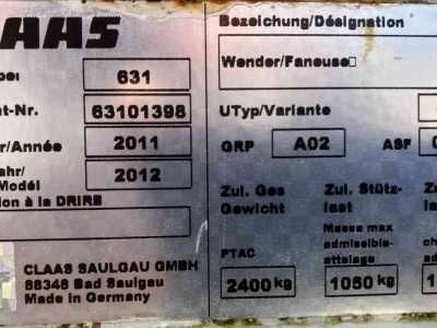Faneur Claas volto 1320