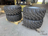 Roues, Pneus, Jantes, Barillets Jumelage BKT 500/60R22.5 FL630 op wiel 8 gts ET-50