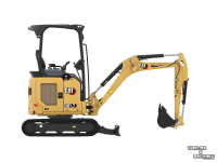 Mini pelleteuse Caterpillar 301.7CR Canopy, minigraver, minikraan, BJ2024, Demo!