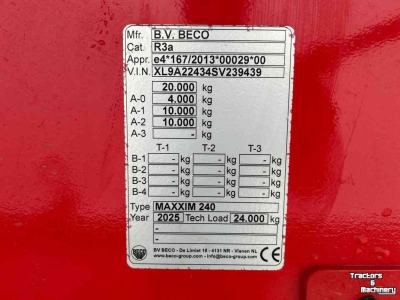 Benne agricole Beco Maxxim 240