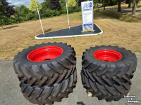 Roues, Pneus, Jantes, Barillets Jumelage Trelleborg 650/65/R42, 600/65R28, Fendt 700, 800