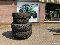 Roues, Pneus, Jantes, Barillets Jumelage Alliance 340/80R20 en 440/80R28