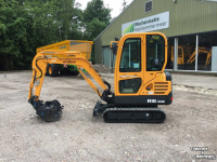 Mini pelleteuse Hyundai R18-9AK rupsgraafmachine-Midirups