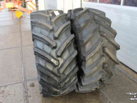Roues, Pneus, Jantes, Barillets Jumelage Trelleborg 540/65R28 TM800 Progressive Traction trekkerband tractorband voorband