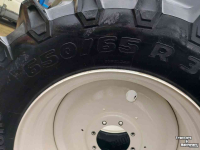 Roues, Pneus, Jantes, Barillets Jumelage Trelleborg 650/65R38 100% TM 800
