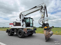 Pelles sur pneus Caterpillar Cat M314F - Engcon + bakkenwagen Mobiele graafmachine Midejo