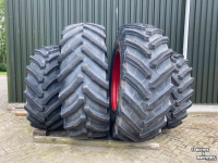 Roues, Pneus, Jantes, Barillets Jumelage  Set Trelleborg TM 1000 VF 750/75R46  en  650/65R38