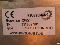 Injecteur de prairie Heuvelmans Tobroco 6ZB28 schijfkouterbemester NIEUWE OVERJARIGE graslandbemester zodenbemester