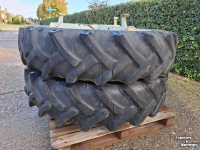 Roues, Pneus, Jantes, Barillets Jumelage Ford 13.6-38 Vredestein 3 ster 34 inch