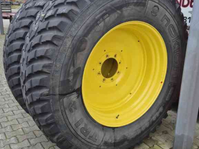 Roues, Pneus, Jantes, Barillets Jumelage Nokian 540/80R38 en 440/80R28 op John Deere velgen