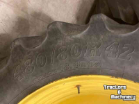 Roues, Pneus, Jantes, Barillets Jumelage  480/80r42