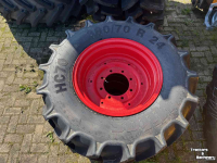 Roues, Pneus, Jantes, Barillets Jumelage Mitas 380/70R24 op velg