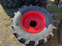 Roues, Pneus, Jantes, Barillets Jumelage Mitas Mitas 380/70R24 op velg