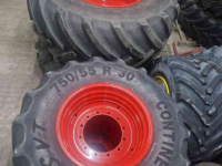 Roues, Pneus, Jantes, Barillets Jumelage Continental 900/60R38 & 750/55R30 SFT op Fendt velg !