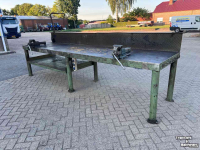 Etabli  Werkbank werktafel 400 x 100 gebruikt