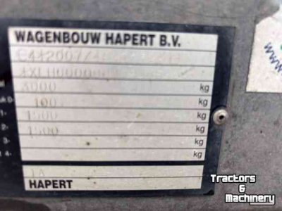 Remorque porte-machines Hapert Indigo LG-2
