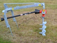 Tarières de sol Qmac GMBT  Grondboor machine voor tractor uitvoering