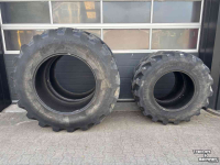 Roues, Pneus, Jantes, Barillets Jumelage Bridgestone 520/85R38 en 420/85R28 VX-TRACTOR