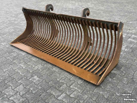 Godets à claire voie Hekamp Puinriek shovel 250 cm breed Volvo ophanging