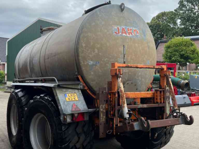 Tonneau de lisier Jako BT12500T Mesttank, watertank, tandemas, mestverwerking