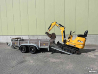 Mini pelleteuse JCB Micrograafmachine JCB 8008 CTS met machinetransporter