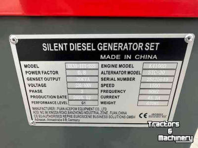 Groupes électrogènes  kawakenki  30 kva