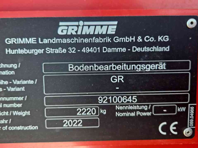 Fraise rotative Grimme GR 300