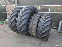 Roues, Pneus, Jantes, Barillets Jumelage Michelin 580/70R38 en 480/70R28 Omnibib