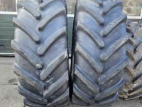 Roues, Pneus, Jantes, Barillets Jumelage Michelin 580/70R38 en 480/70R28 Omnibib