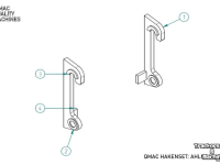 Autres matériel de terrassement et de chantier Qmac HAKENSET: AHLMANN AZ 6 t/m AZ 85