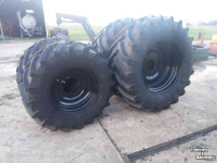 Roues, Pneus, Jantes, Barillets Jumelage Trelleborg 650/65R38 540/65R28 set 90%