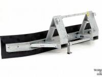 Rabot caoutchouc Qmac Rubberschuif 270 met EURO aankoppeling Erfschuif / Modderschuif /